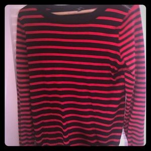 Black and red striped sweater